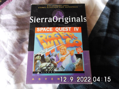 ** Space Quest IV Roger Wilco and the Time Rippers - Sierra (PC, 1991, Boxed) **