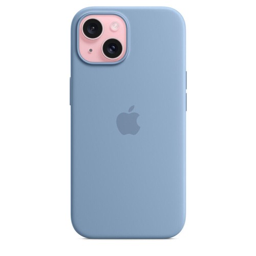 Apple Silicone Case with MagSafe for iPhone 15 - Winter Blue