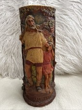 Johann Gunter Walldurn Baden German Hand Carved Wax Candle VTG 12&rdquo; William Tell