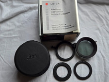 Original Leica Universal-Polfilter M 13356 with E39  E46 Adapters in Box