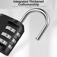 4-Digit Weather Resistant Combination Lock Zinc Alloy Outdoor Security Lock