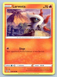 Larvesta 029/189 Darkness Ablaze