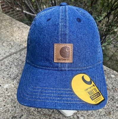 Carhartt Denim Hat Strapback Trucker RARE MANUFACTURER SAMPLE NEW