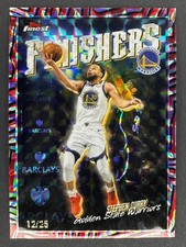 2025-26 Topps Finest - STEPHEN CURRY /25 - Finishers Black/Red Geo