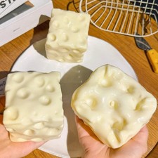 Cheese Shaped Squishy Toy Slow Rising Squeeze Stress Ball Fidget Sensory Gift US