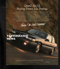 1989 Print Ad For Pontiac Grand Am Le We Build Excitement 1989 Print Ad For Pontiac Grand Am Le We Build Excitement