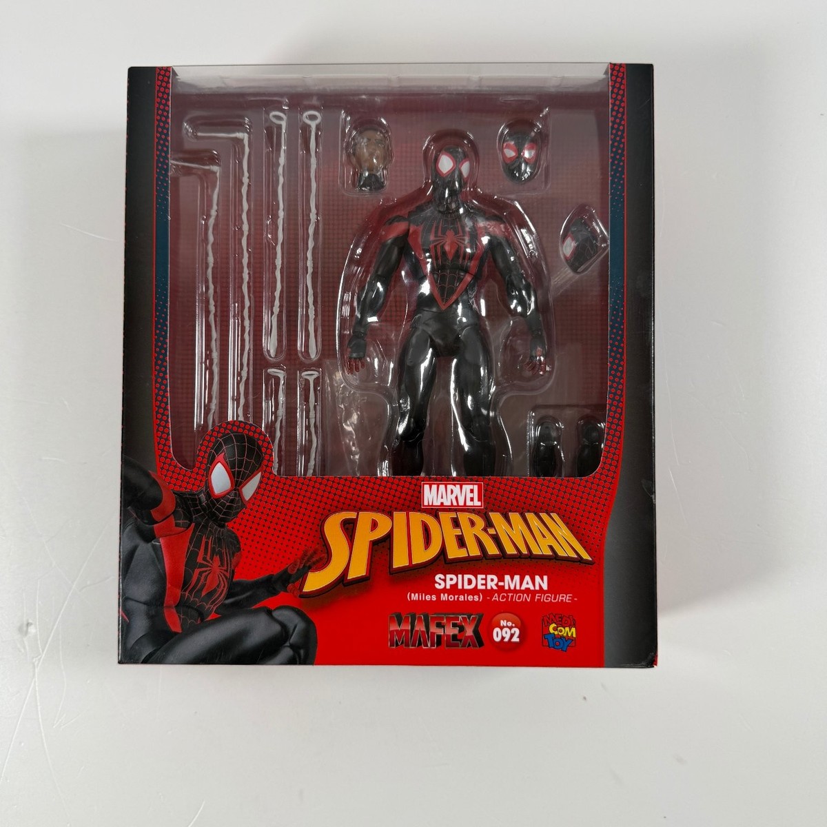 MAFEX Miles Morales Spider-Man No. 092 6-inch Action Figure Web