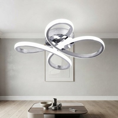 30W moderne LED Deckenlampe mit Fernbedienung - stilvolles 6000K kaltweißes Licht
