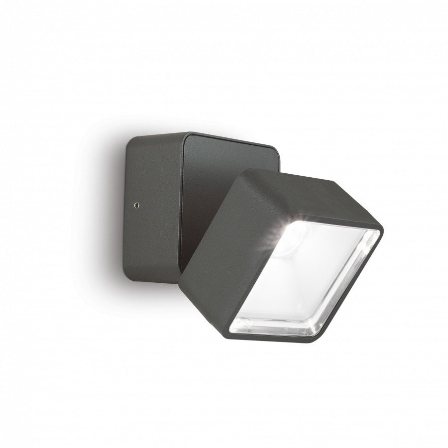 Ideal Lux Omega AP Square Antracite 4000K: Applique LED Esterno IP54