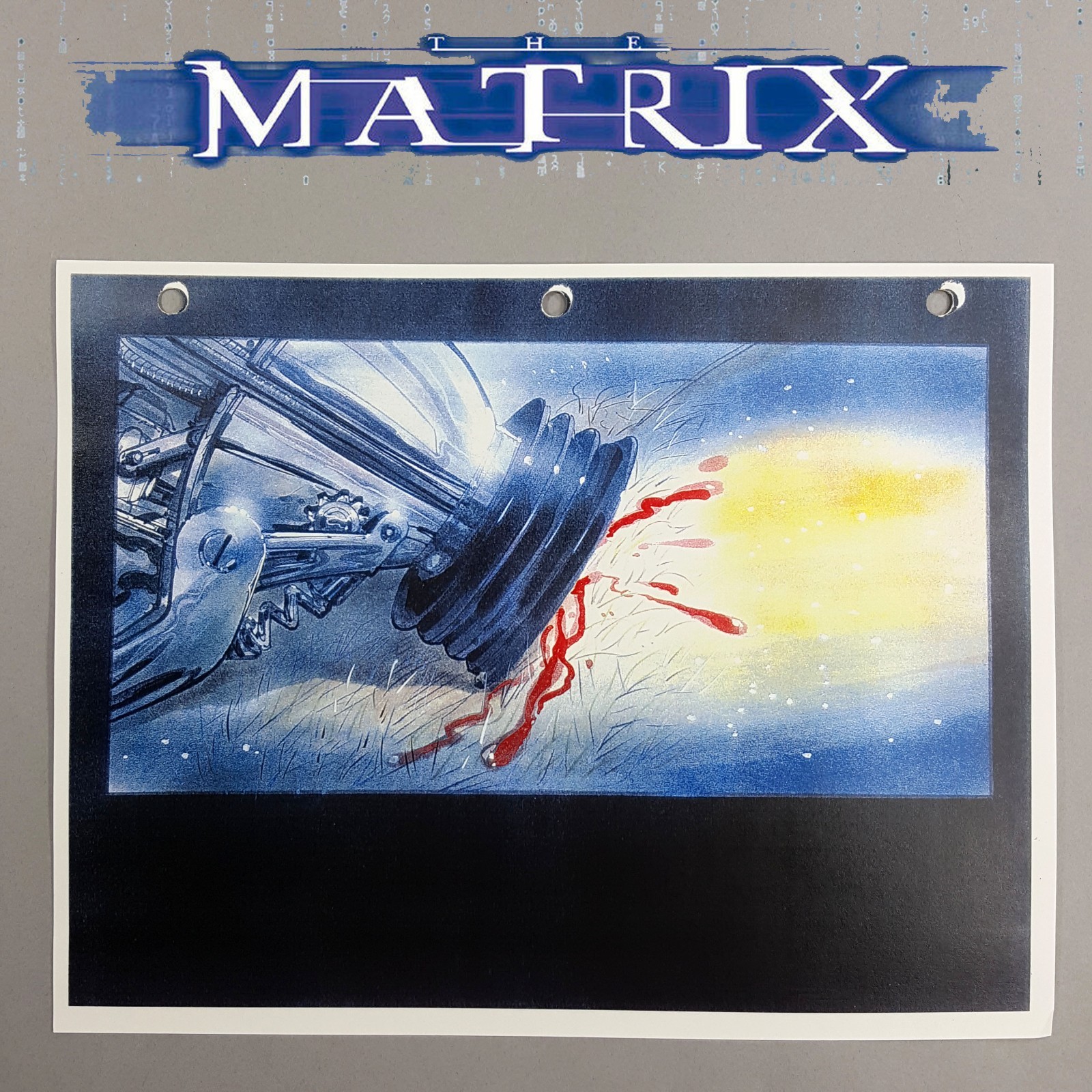 The Matrix - Production Used Early Concept Storyboard - Bug Removal 3 Movie Prop