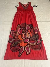 I.N. Studio Woman’s Sleeveless Red Floral Print Dress Size 12