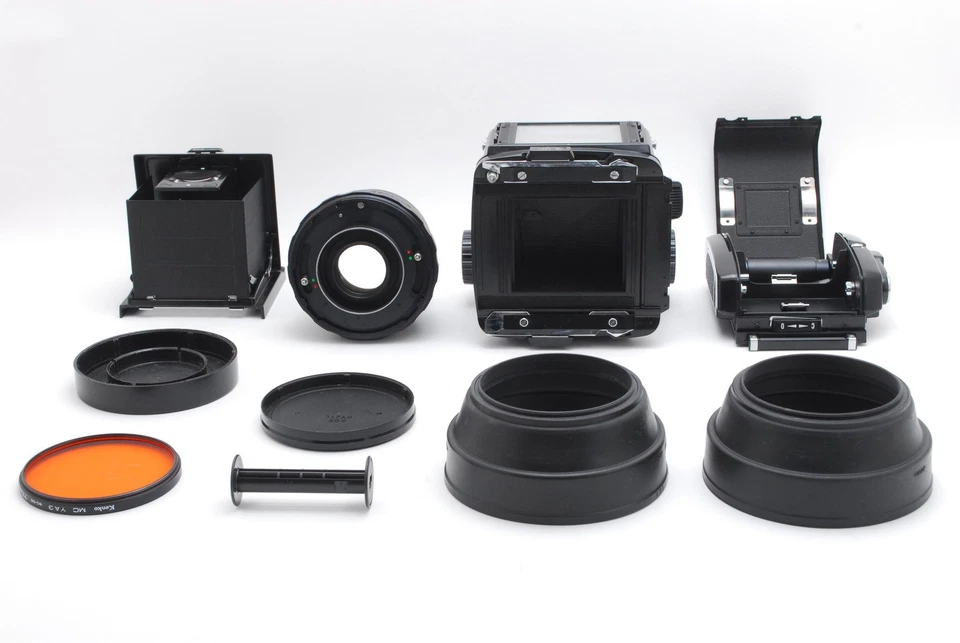 🎦[Casi COMO NUEVO con Capucha] Lente Mamiya RB67 Pro Sekor 127 mm F3.8 120 Película Trasera JAPÓN Foto 2 de 4
