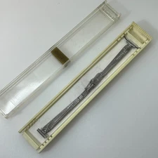 Vintage FUJIYA SS Watch Band Bracelet – Japan Made, NOS, Decorative Tapered#833A