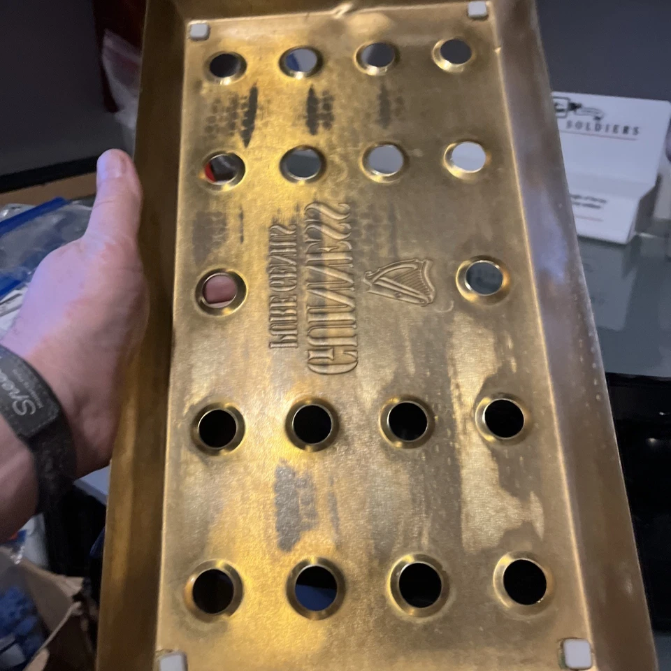 Guinness Vintage Brass Advertising Pub Bar Drip Tray Home Bar Man Cave - Image 2 of 4