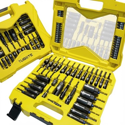 61PCS Impact Nut Driver Set - Magnetic Deep Nut Drivers for Drills Metric & SA