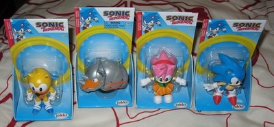 SONIC THE HEDGEHOG: LOT, JAKKS, 2022, RAY, RHINOBOT, AMY, SONIC, 2.5