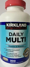 Kirkland Signature Daily Multi, 500 Tablets