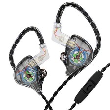 Kbear Storm Wired In-Ear Monitor Earphones, High-End, 2-Pin Silver-Plated, High 