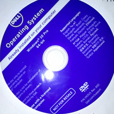 Dell Windows 10 Pro 64-bit Operating System DVD Multilingual WM3V5 Rev A00