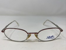 SFEROFLEX Italy 2840 382 47-17-120 Red/Silver Full Rim Eyeglasses Frame C986