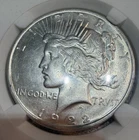 1922 D Peace Silver Dollar AU With Case Nice Coin