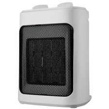Modern 1500W Ceramic Fan-Forced Electric Space Heater, White