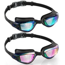 Kids Swim Goggles, Pack of 2 Swimming Goggles for Children Boys  Girls Age 3-14