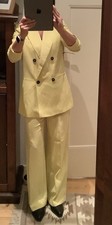 Hosenanzug Leinen Gelb Gr. 34