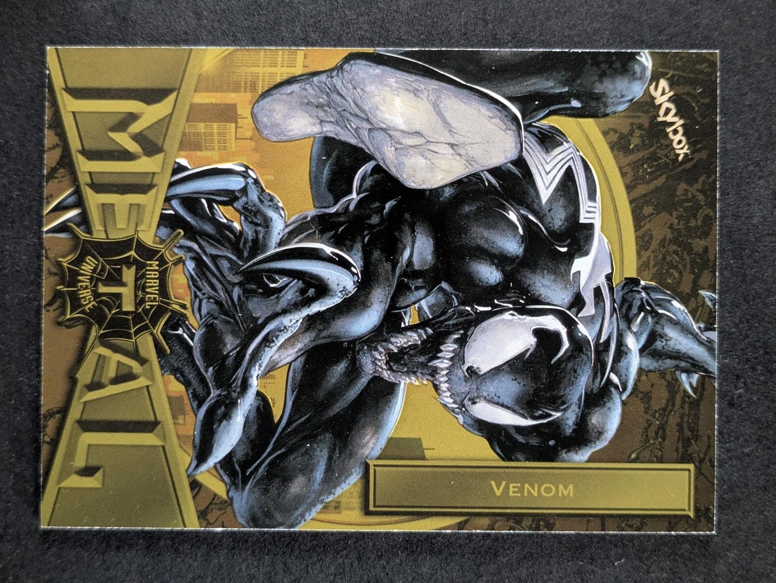 2021 Metal Universe Marvel Spider Man Skybox VENOM Yellow FX SP #93