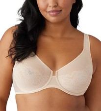 NEW Wacoal 855225 Stark Beauty Underwire Bra 34DD Sand