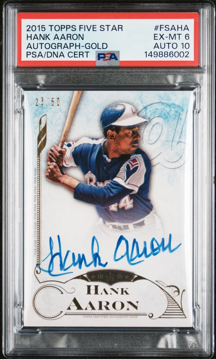 Topps Hank Aaron Baseball Serial Numbered Sports Trading Cards