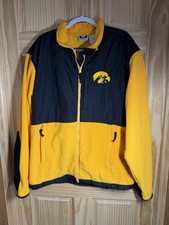 Vintage Iowa Hawkeyes Reebok Full Zip Fleece Windbreaker Size XL Style Y2K 90s