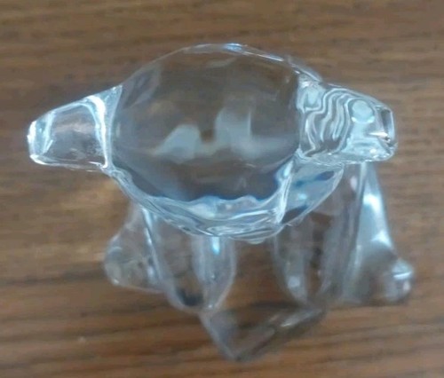Waterford GiftologyBaby Crystal TEDDY BEAR w/ Alphabet Block Signed - Picture 2 of 8