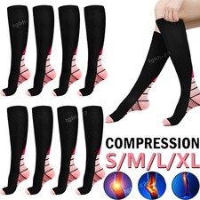 Copper Compression Socks 20-30mmHg Graduated Leg Support Sleeves Mens Womens LOT