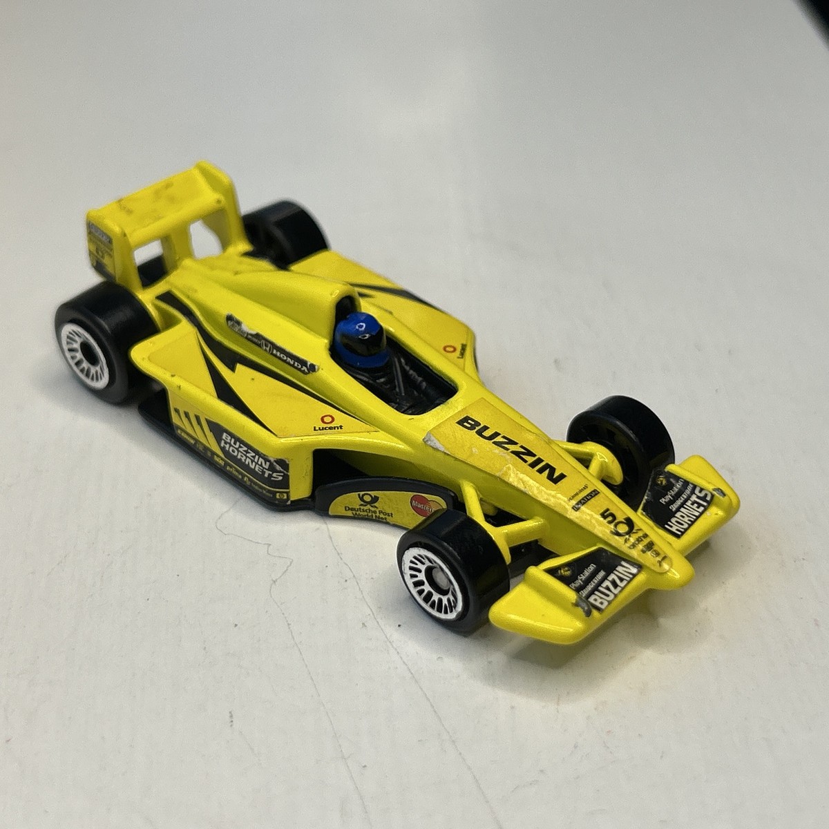 F1　Buzzin' Hornets 1:18 ミニカー Honda F-1 Jordan Buzzin Hornets Choro-Q Yellow Pull Back Toy