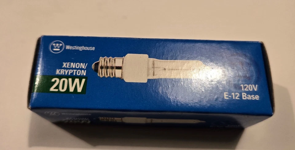 (2 Pack) Westinghouse Lighting 20w  Xenon Krypton E12 Base 120 volt - Image 3 of 4