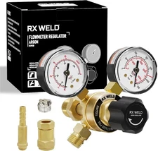 Argon / co2 Regulators Gauges Gas Welding Regulator For Mig And Tig Cga580 Inlet