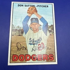 1967 Topps #445 Don Sutton Nrmt-MT Dead Centered Stunner HOF 300 Wins 1st Solo
