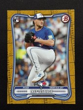 2026 Topps Bowman #41 Trey Yesavage RC Rookie Base Gold /50 SP Blue Jays