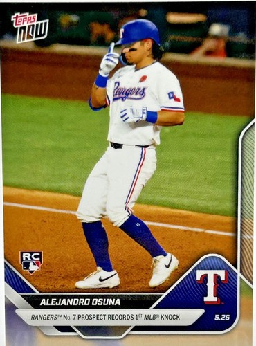 2025 Topps Now #218 Alejandro Osuna Orange Foil #d /25 RC Rookie 