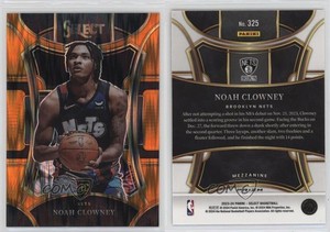2023-24 Panini Select Mezzanine Level Orange Flash Prizm Noah Clowney Rookie RC