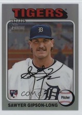 2024 Topps Heritage High Number Chrome Silver Border /225 Sawyer Gipson-Long bc8