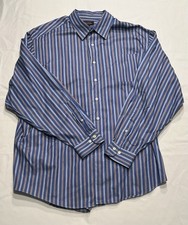 BROOKS BROTHERS XXL Long Sleeve Button Down Shirt : Red/White Blue : Made In USA