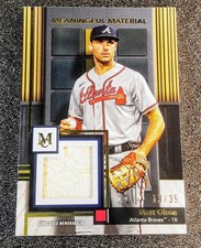 Matt Olson 2024 Topps Museum Collection Meaningful Material Relic /35 MMR-MO