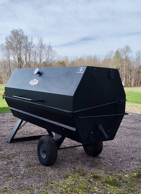 Meadow Creek PR72G 72'' Gas and Charcoal Pig Roaster with extras