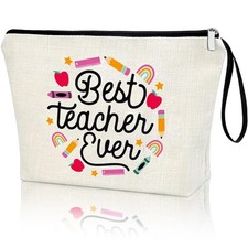 Virfuntaki Teacher Appreciation Gifts Teacher's Day BEST TEACHER EVER White
