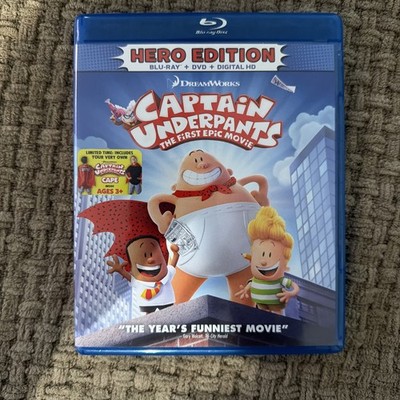 Captain Underpants: the First Epic Movie (Hero Edition) (Blu-ray, 2017)
