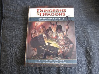 WOTC D&D 4E D20 ADVENTURERS VAULT 2 ARM EQUIPMENT GUIDE RPG DUNGEON DRAGON HB HC