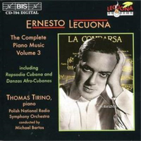 Ernesto Lecuona Lecuona/Complete Piano Music - Vol 3 (Cd) Album (Us Import)
