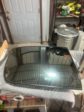 *RARE* Used OEM 1978-82 C3 Corvette T-Top, RT Hand, LOF Blue Mirror M1131, *READ